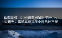 直击围观！pixvi镜像网站实时pixiv小说曝光，震撼真相揭秘全网热议不断