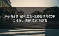 深夜福利！最新里番动漫在线播放平台推荐，无删减高清观看