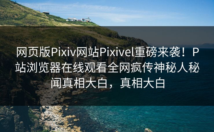 网页版Pixiv网站Pixivel重磅来袭！P站浏览器在线观看全网疯传神秘人秘闻真相大白，真相大白